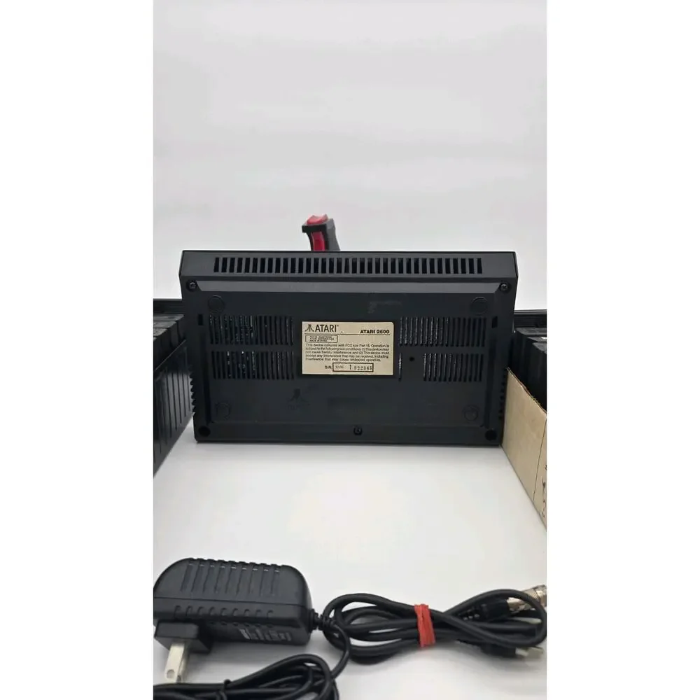 Vtg Atari 2600 Junior Jr Console System Bundle 30 Games Tested 3 Controllers